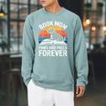 Women's Book Mom Dog Lover Paws And Pages Forever Raglan Sleeve Sweatshirt Cardinal Women's Book Mom Dog Lover Paws And Pages Forever Raglan Sleeve Sweatshirt Cardinal