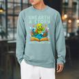 Women's Book Sea Turtle Summer Reading 2026 Unearth a Story Raglan Sleeve Sweatshirt Cardinal Women's Book Sea Turtle Summer Reading 2026 Unearth a Story Raglan Sleeve Sweatshirt Cardinal