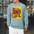 Women's Eric Carle Baby Bear Baby Bear What Do You See Book Cover Raglan Sleeve Sweatshirt Cardinal