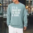 Women's It's A Good Day To Read A Book Raglan Sleeve Sweatshirt Cardinal