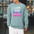 Women's I Lift So I Can Carry More Books Reader Workout Raglan Sleeve Sweatshirt Cardinal Women's I Lift So I Can Carry More Books Reader Workout Raglan Sleeve Sweatshirt Cardinal
