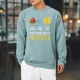 Women's Nothing Beats Reading Book Librarian Across America Kids Raglan Sleeve Sweatshirt Cardinal