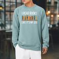 Women's I Read Books Like Its My Job Reading Humor Raglan Sleeve Sweatshirt Cardinal Women's I Read Books Like Its My Job Reading Humor Raglan Sleeve Sweatshirt Cardinal