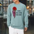 Women's Smutty Book ShirtI Vow You Vow We Vow Merch Dark Romance Raglan Sleeve Sweatshirt Cardinal
