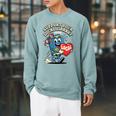 Women's Support Your Local Library Staff Retro Book Mascot Raglan Sleeve Sweatshirt Cardinal Women's Support Your Local Library Staff Retro Book Mascot Raglan Sleeve Sweatshirt Cardinal
