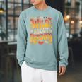 Women's Wild About Reading Zoo Animals For Bookworm Book Reader Raglan Sleeve Sweatshirt Cardinal
