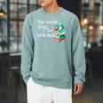 World Belongs To Those Who Read Book Reading Lovers Bookish Raglan Sleeve Sweatshirt Cardinal World Belongs To Those Who Read Book Reading Lovers Bookish Raglan Sleeve Sweatshirt Cardinal