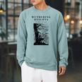 Wuthering Heights By Emily Bronte Vintage Book Cover Raglan Sleeve Sweatshirt Cardinal