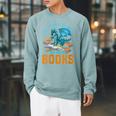 Yes I Really Do Need All These Books Dragon Raglan Sleeve Sweatshirt Cardinal