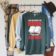 Ask About My Book Published Author Book Writer Raglan Sleeve Sweatshirt Heather Blue Lagoon