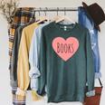Back To School Heart Love Reading Cute I Love Books Raglan Sleeve Sweatshirt Heather Blue Lagoon Back To School Heart Love Reading Cute I Love Books Raglan Sleeve Sweatshirt Heather Blue Lagoon