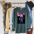 Backwoods Bob End Zone 2 Comic Book Raglan Sleeve Sweatshirt Heather Blue Lagoon