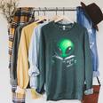 Believe In YourSelf Cute Alien Reading Book Raglan Sleeve Sweatshirt Heather Blue Lagoon Believe In YourSelf Cute Alien Reading Book Raglan Sleeve Sweatshirt Heather Blue Lagoon