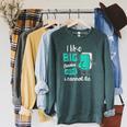 I Like Big Books And I Cannot Lie Reading Books Raglan Sleeve Sweatshirt Heather Blue Lagoon