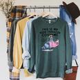 This Is My Book Character Costume Pigeon Kids Reading Raglan Sleeve Sweatshirt Heather Blue Lagoon