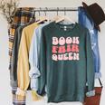 Book Fair Queen Women Library Raglan Sleeve Sweatshirt Heather Blue Lagoon Book Fair Queen Women Library Raglan Sleeve Sweatshirt Heather Blue Lagoon