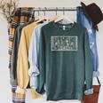 Book Lover Cryptid Book Club Meme Bigfoot Alien Reader Raglan Sleeve Sweatshirt Heather Blue Lagoon