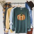 Book Pumpkin Autumn Halloween Literary Readers Raglan Sleeve Sweatshirt Heather Blue Lagoon