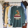 Book Reader Sloth Bookworm Reading Book Club Raglan Sleeve Sweatshirt Heather Blue Lagoon Book Reader Sloth Bookworm Reading Book Club Raglan Sleeve Sweatshirt Heather Blue Lagoon