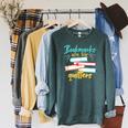 Book Reading Bookmarks Are For Quitters Raglan Sleeve Sweatshirt Heather Blue Lagoon