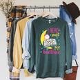 Book Reading I Read Past My Bedtime Raglan Baseball Tee Raglan Sleeve Sweatshirt Heather Blue Lagoon