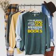 Book Restoration Never Too Old To Restorate Books Book Lover Raglan Sleeve Sweatshirt Heather Blue Lagoon