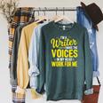 Book Writer Voices In My Head Work For Me Author Writing Raglan Sleeve Sweatshirt Heather Blue Lagoon Book Writer Voices In My Head Work For Me Author Writing Raglan Sleeve Sweatshirt Heather Blue Lagoon