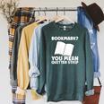 Bookmark Book Reader Raglan Sleeve Sweatshirt Heather Blue Lagoon Bookmark Book Reader Raglan Sleeve Sweatshirt Heather Blue Lagoon