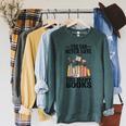 You Can Never Have Too Many Books Reading Lover Books Raglan Sleeve Sweatshirt Heather Blue Lagoon