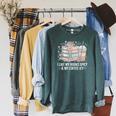I Like My Books Spicy & My Coffee Icy Lover Bookworm Raglan Sleeve Sweatshirt Heather Blue Lagoon