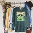 Bookworm Please Book Lover Reader Raglan Sleeve Sweatshirt Heather Blue Lagoon