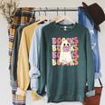 Boooks Halloween Ghost Pun Boo Books Groovy Ghost Raglan Sleeve Sweatshirt Heather Blue Lagoon Boooks Halloween Ghost Pun Boo Books Groovy Ghost Raglan Sleeve Sweatshirt Heather Blue Lagoon