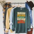 Bruh Return Your Books Library Teacher Students Raglan Sleeve Sweatshirt Heather Blue Lagoon