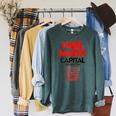 Capital Karl Marx Vintage Book Cover Raglan Sleeve Sweatshirt Heather Blue Lagoon Capital Karl Marx Vintage Book Cover Raglan Sleeve Sweatshirt Heather Blue Lagoon