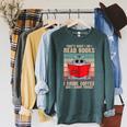 Cat I Read Books I Drink Coffee And I Know Things Book For Men Women Raglan Sleeve Sweatshirt Heather Blue Lagoon