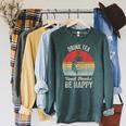 Catch Some Rays Vintage Retro Drink Tea Read Books Be Happy Adult Raglan Sleeve Sweatshirt Heather Blue Lagoon Catch Some Rays Vintage Retro Drink Tea Read Books Be Happy Adult Raglan Sleeve Sweatshirt Heather Blue Lagoon