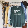 Comic Books I Love Comic Books For Men And Women Raglan Sleeve Sweatshirt Heather Blue Lagoon Comic Books I Love Comic Books For Men And Women Raglan Sleeve Sweatshirt Heather Blue Lagoon