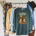 Cozy Ghouls Bookish Halloween Gazebo Scene Raglan Sleeve Sweatshirt Heather Blue Lagoon Cozy Ghouls Bookish Halloween Gazebo Scene Raglan Sleeve Sweatshirt Heather Blue Lagoon