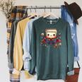 Cute Book Super Hero Reading Superhero Raglan Sleeve Sweatshirt Heather Blue Lagoon
