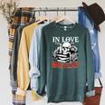 Dark Romance Booktok In Love With The Book Villain Raglan Sleeve Sweatshirt Heather Blue Lagoon