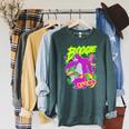 Disney The Jungle Book Baloo Jungle Boogie Poster Raglan Sleeve Sweatshirt Heather Blue Lagoon