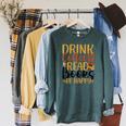 Drink Coffee Read Books Be Happy Coffee Lover Raglan Sleeve Sweatshirt Heather Blue Lagoon Drink Coffee Read Books Be Happy Coffee Lover Raglan Sleeve Sweatshirt Heather Blue Lagoon