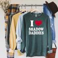 Fantasy Romantasy Book Lover I Love Heart Shadow Daddies Premium Tri-Blend Raglan Sleeve Sweatshirt Heather Blue Lagoon Fantasy Romantasy Book Lover I Love Heart Shadow Daddies Premium Tri-Blend Raglan Sleeve Sweatshirt Heather Blue Lagoon