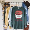 Fun Cute Book Lover Reading For Men Women Girls Kids Raglan Sleeve Sweatshirt Heather Blue Lagoon