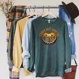 Halloween Carve Carving Read Library Pumpkin Book Raglan Sleeve Sweatshirt Heather Blue Lagoon
