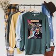 Halloween Horror Vintage Werewolf Vampire Comic Book Retro Raglan Sleeve Sweatshirt Heather Blue Lagoon Halloween Horror Vintage Werewolf Vampire Comic Book Retro Raglan Sleeve Sweatshirt Heather Blue Lagoon