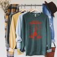 Hawaii Phrasebook 50s Tiki Style Raglan Sleeve Sweatshirt Heather Blue Lagoon