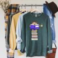 Hedgehog Reading Books And Drinking Tea Raglan Sleeve Sweatshirt Heather Blue Lagoon Hedgehog Reading Books And Drinking Tea Raglan Sleeve Sweatshirt Heather Blue Lagoon