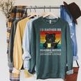 I'd Rather Be Reading Books And Drinking Coffee Cat For Men Women Kids Raglan Sleeve Sweatshirt Heather Blue Lagoon