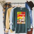 The Iliad Homer Vintage Comic Book Cover Raglan Sleeve Sweatshirt Heather Blue Lagoon